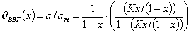 Brunauer-Emmett-Teller (BET) equation